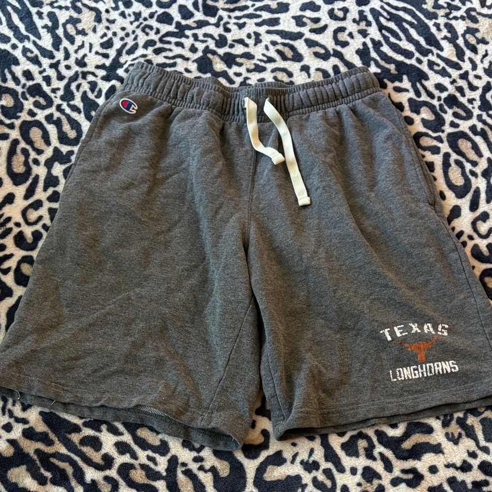 Champion Dark Gray Texas Longhorns Sweatshorts with Drawstring